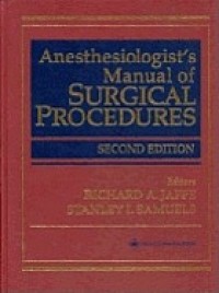 Image of Anesthesiologist's manual of surgical procedures